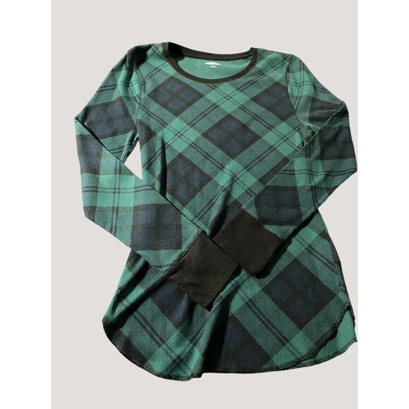Old Navy Blue & Green Plaid Thermal Long Johns Set XL - Picture 2 of 10